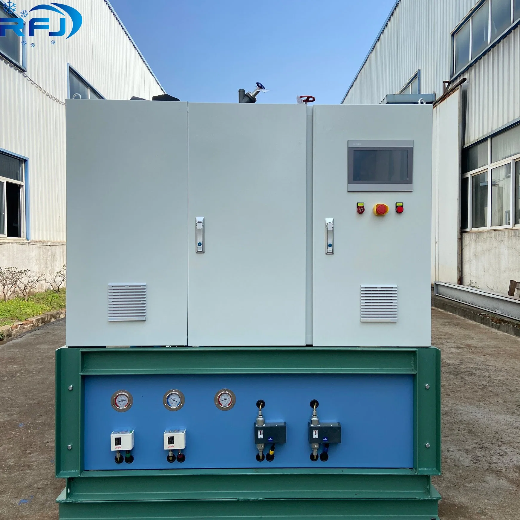 Air Cooled Single Screw Compressor Rack Medium & Low Temperature Condenser Unit for Cold Storage Room