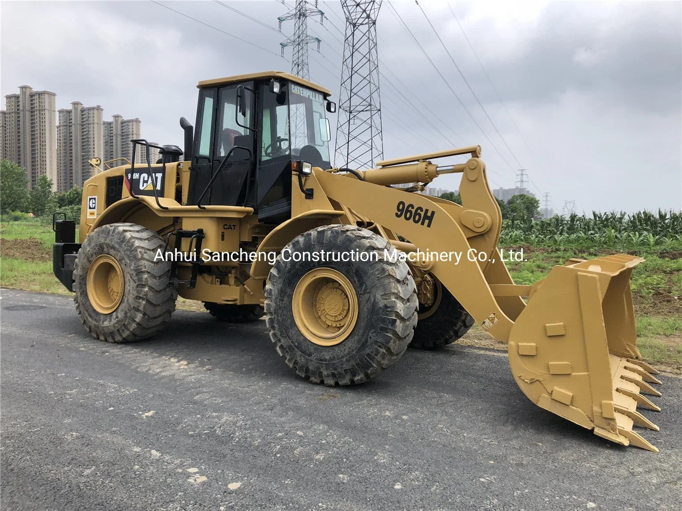 High Efficient Cat 966h Used Wheel Loader Original Hydraulic Machine