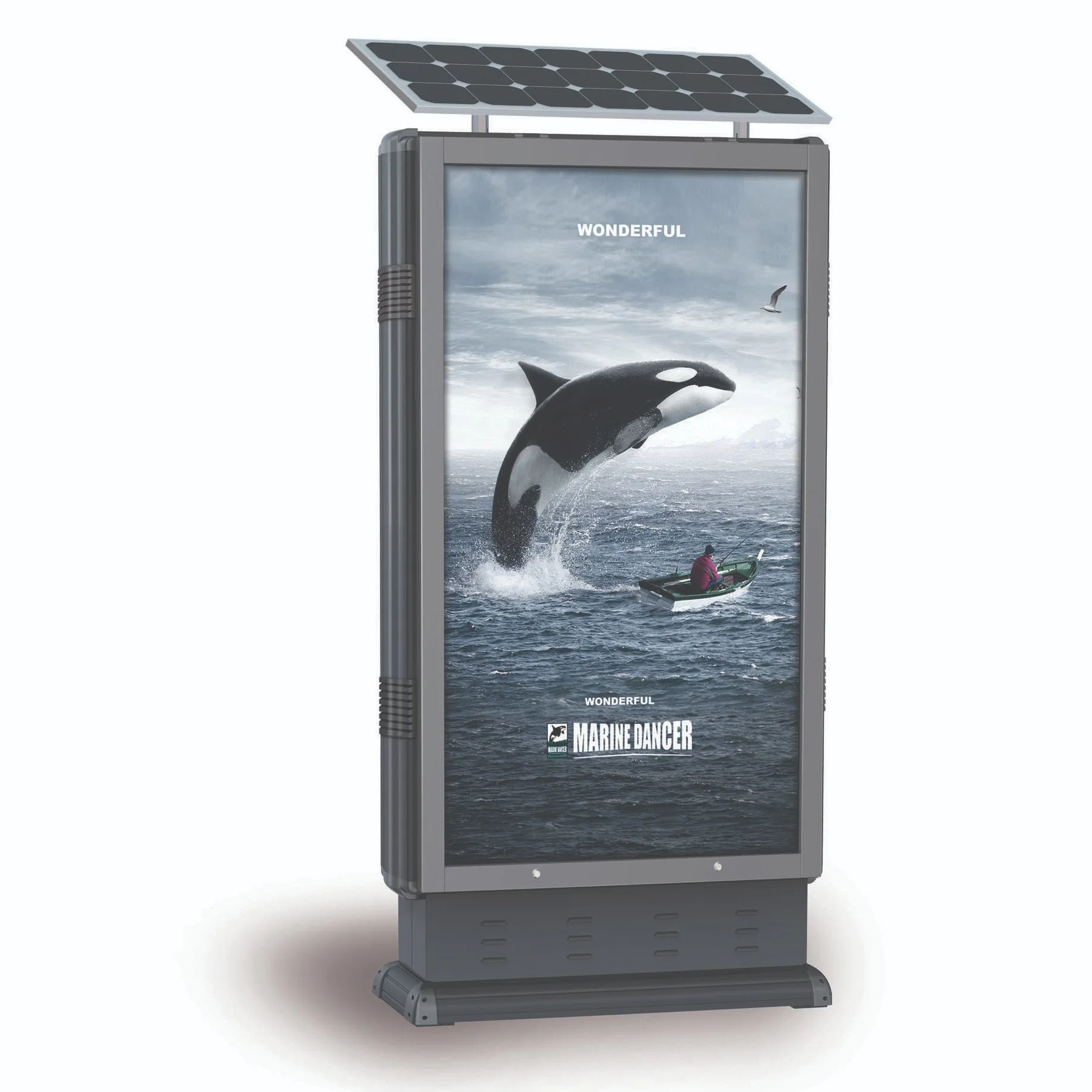 Custom Solar Advertising Light Box LED Outdoor Advertising Signs Boards Supplier