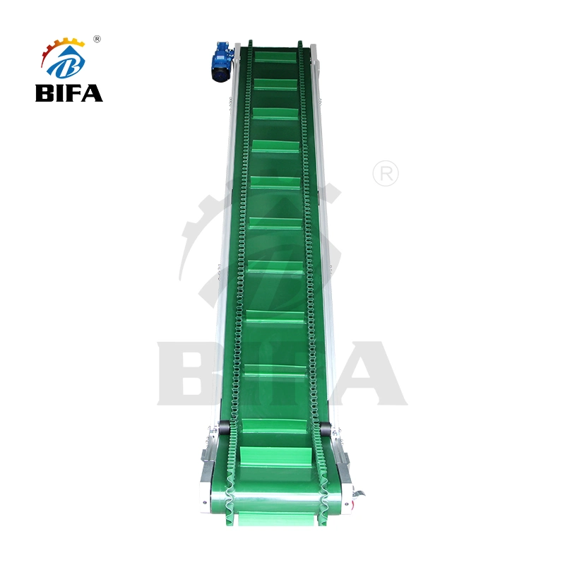 Correia transportadora inclinada Bifa OEM Custom produção vertical de alta eficiência Linha