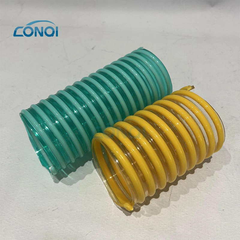 Clear Spiral PVC Steel Wire Hose Water Suction Hose