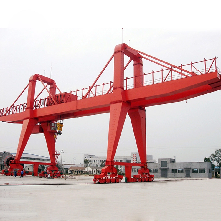 50/10t Heavy Duty Double Girder Electric Rail Mobile Goliath Crane