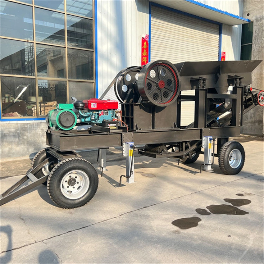 Hot Sale Mobile PE250 * 400 motor Diesel primário garra Crusher granito / Limestone / Basalt / Mármore / cascalho / concreto Estação de esmagamento de pedras para venda