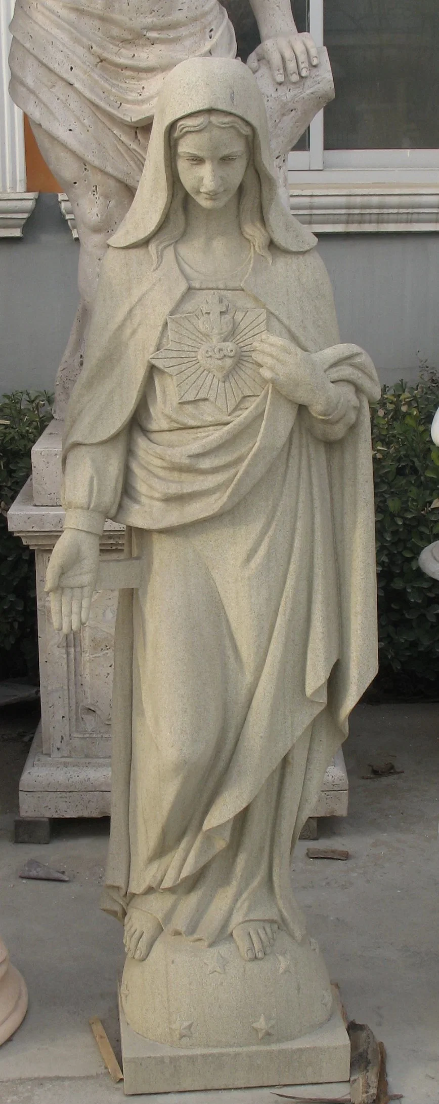 Большой открытый религиозных Деву отца Марии мраморные статуи (SYMS-1099)