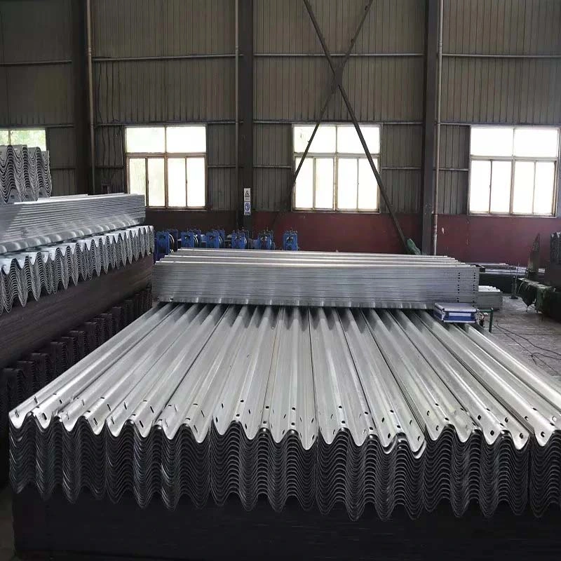 Roadway Safety Anti-Corrosion Hot Dipped Galvanized Corrugated Beam Single Layer Highway Guardrail