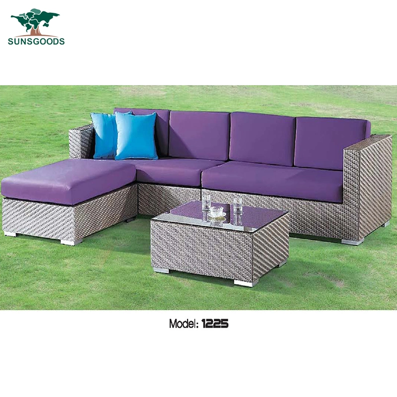 Wholesaler Modern Furniture Chinese Garden Hotel Leisure Rope Corner Outdoor Furniture Set