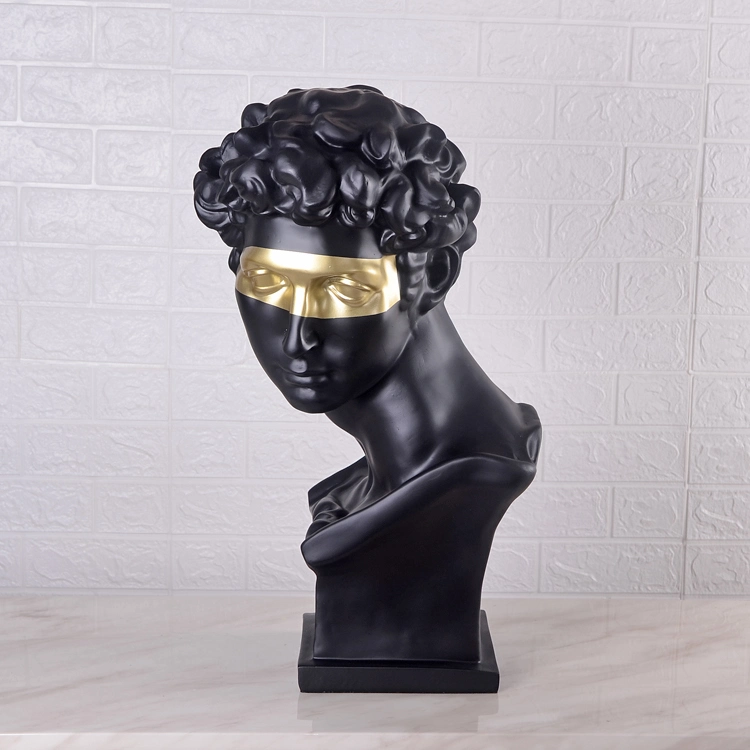 Klassisch Heimdekor Modern Resin Roman Skulptur David Statue Büste Großhandel/Lieferant Dekorationen Büste