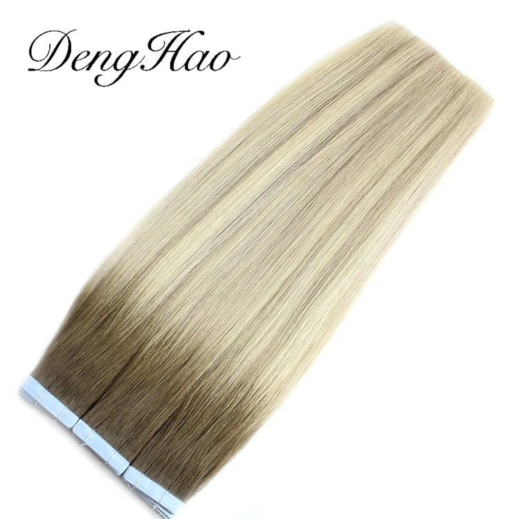 Factory Virgin Remy Full Cuticle Tape in Hair Extension Piano Color