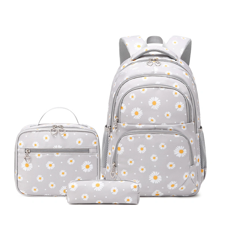Wholesale Custom Children Backpack Waterproof School Bag Set for Girls Students