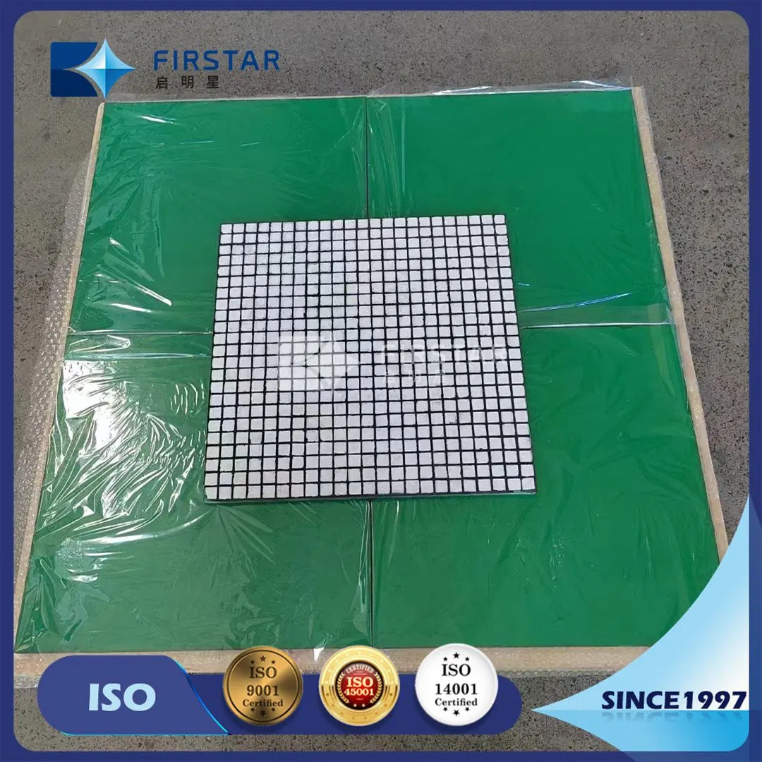 500*500 Alumina Ceramic Tiles Backed Cn Rubber Wear Lining Price for Wear Solution