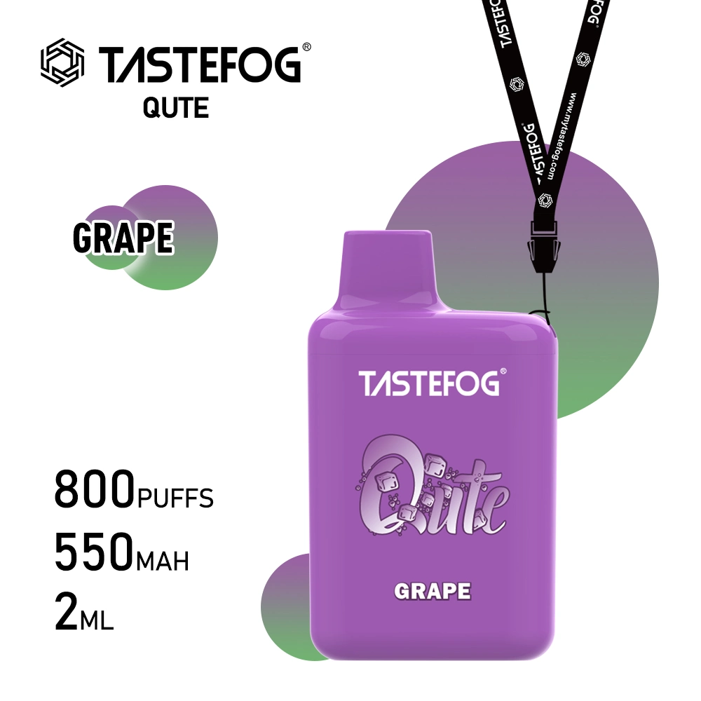 Tastefog Nuevo Estilo 800 caladas 2% 2ml Sabores de Frutas Kit de Vapeo Desechable en Venta Caliente