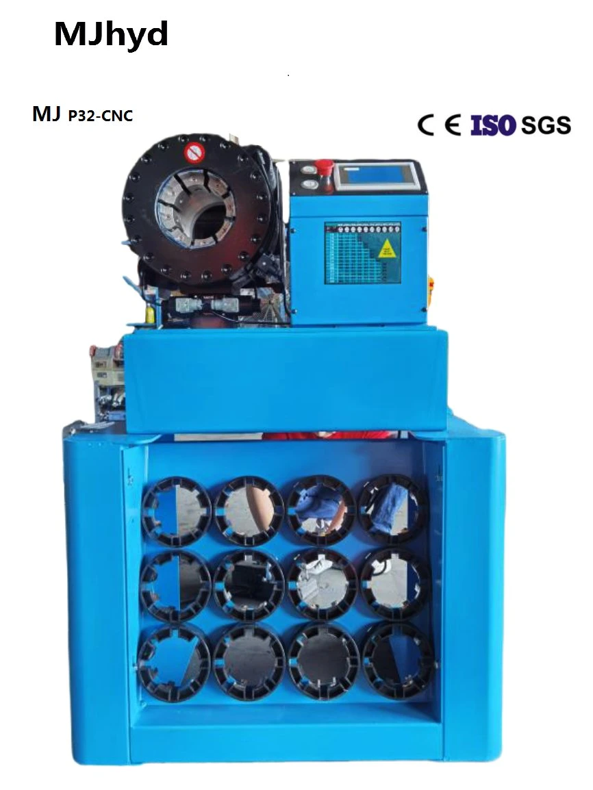 CE ISO 2"2.5"Full Automatic Hydraulic Pipe Shrink Machinery Dx68 P32 CNC Hose Pressing Machine High Pressure Hydraulic Hose Manual Crimper Tool