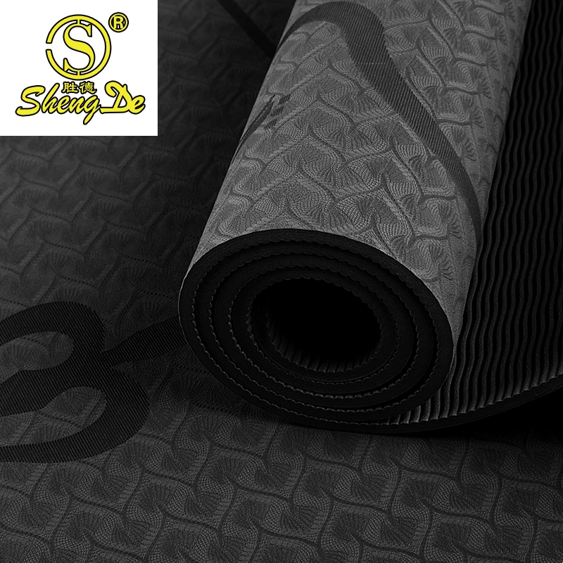 High quality/High cost performance  Custom Print Waterproof TPE Yoga Mat Gym Fitness Equipment