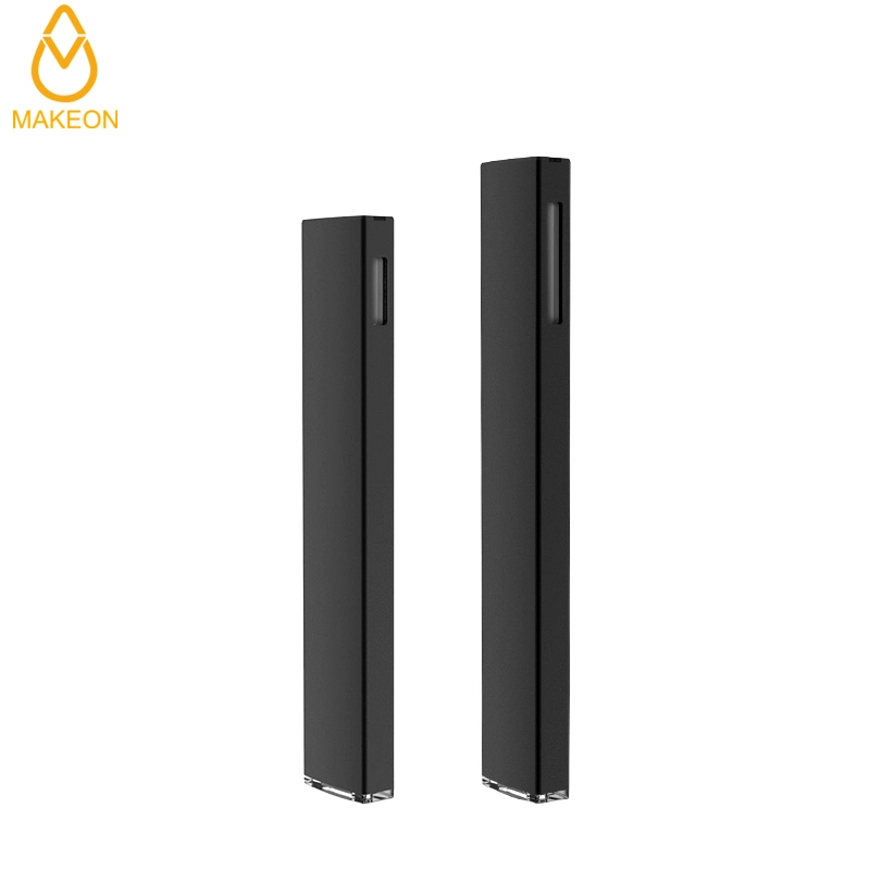 Makeon D8 Bar Stylo Vape Jetable Cartouche en Verre Vide Stylo Vaporisateur 0,5 ml Atomiseur Plat Emballage Personnalisé avec Logo Éclairage en Bas Batterie Rechargeable de 350mAh.