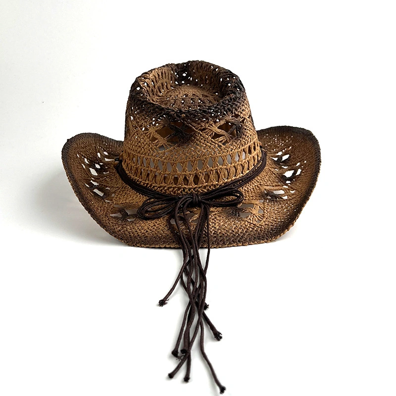 Wholesale/Supplier Retro Cowboy Cool Men Summer Paper Straw Cap Hat