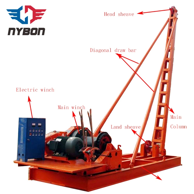 1,5m Stanzen Durchmesser Drahtseil freien Fall Drop Hammer Haufen Treiber für Bridge Foundation