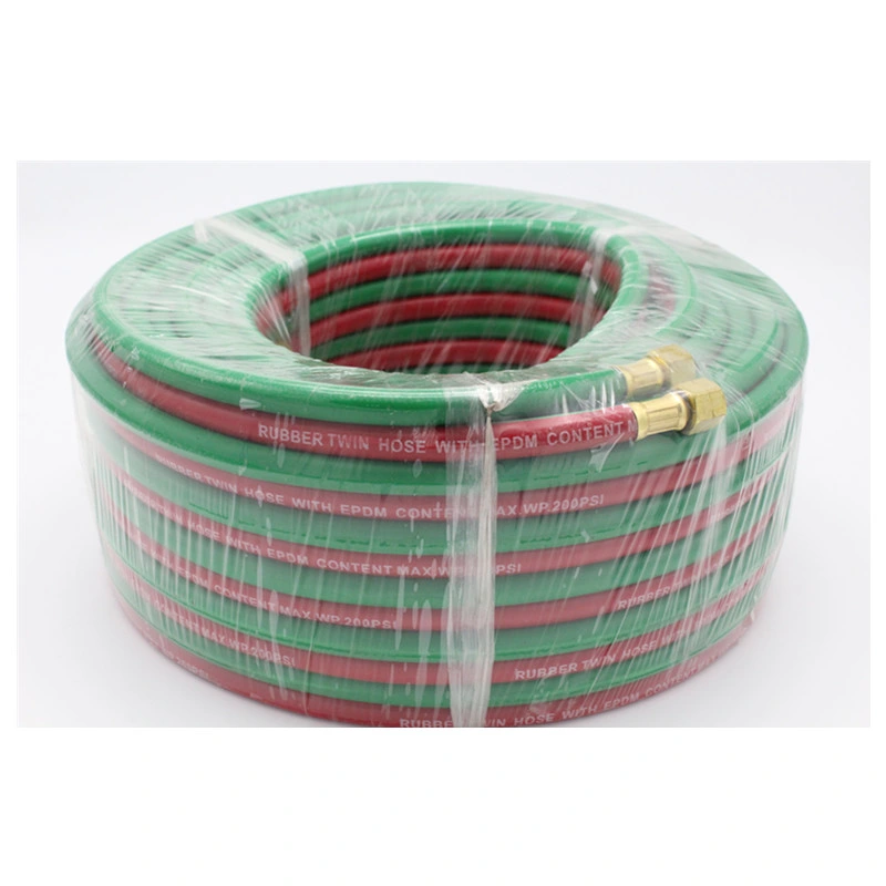 Grade R 6+6mm Twin Line Welding Hose with Brass Fittings