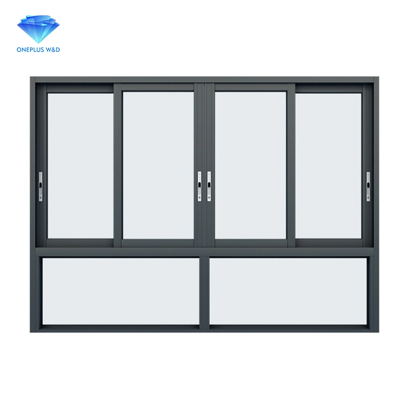 New Design Aluminum Profiles Frame Glass Double Glazed Aluminium Sliding Window