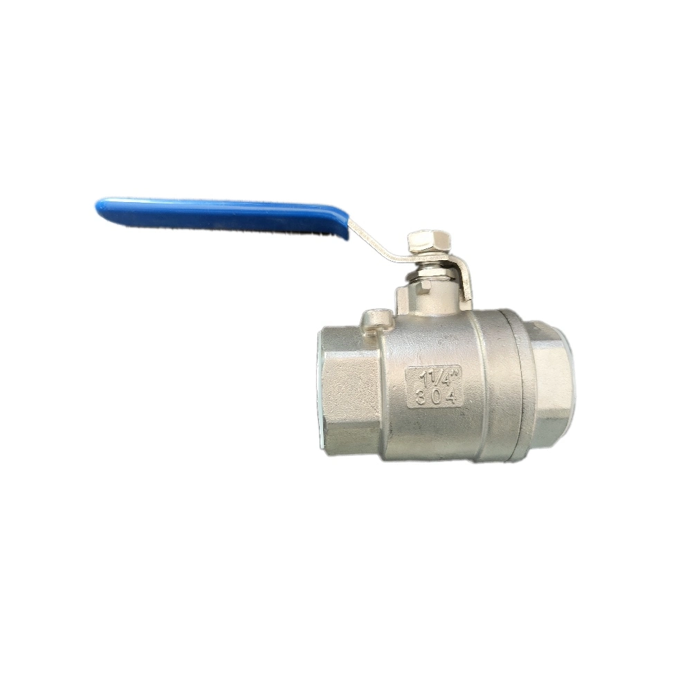 2 Way 2 Pieces Wcb PTFE 1000wog CF8/CF8m Stainless Steel 304/316 Flange Internal/External Thread NPT BSPT Ball Valve