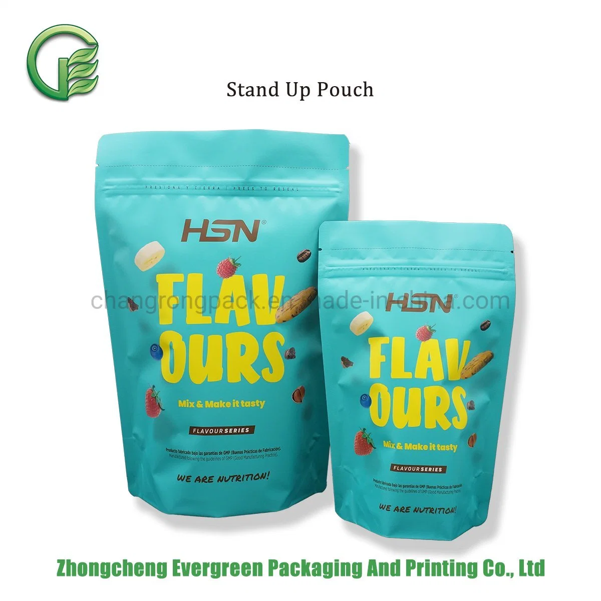 Nutritional Supplements Whey Protein Powder Proof Shake Anti Static Resealable Zipper Sticker High Barrier Plastic Packaging Stand up Doypack Packaging Bag