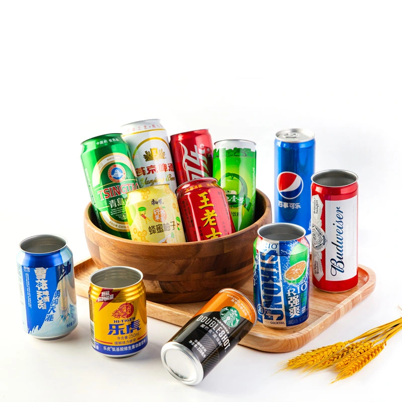 Aluminum Beverage Cans with Easy Open Lid