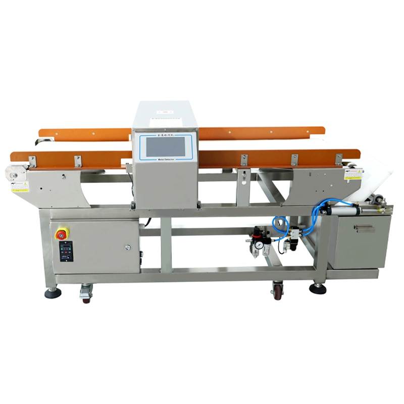 High Sensitivity Auto-Conveying Food Industrial Metal Detector with Touch Screen