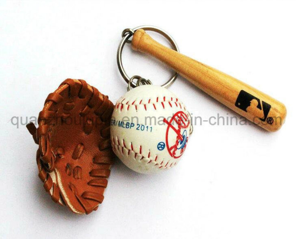 OEM Baseball Bat Glove Keychain Keyring Key Chain Ring