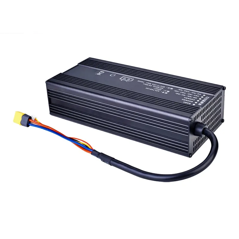 Factory Direct Sale DC 57.6V 58.4V 10A 600W Charger for 16s 48V 51.2V LiFePO4 Battery Pack with Canbus Communication Protocol