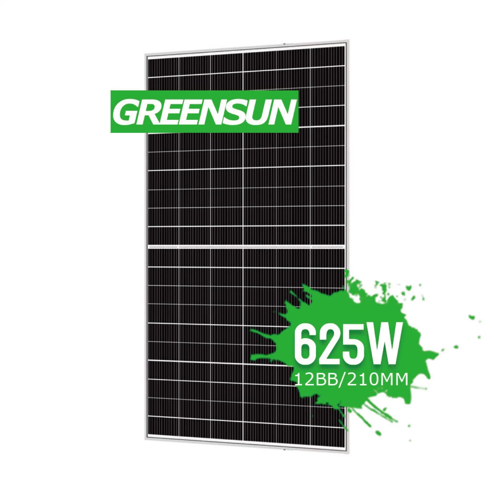 Greenusn 12bb модули солнечная панель 600 Вт 605W 610W 615W 620W 625W 120 камер высокой мощности производителей фотоэлектрических солнечных панелей