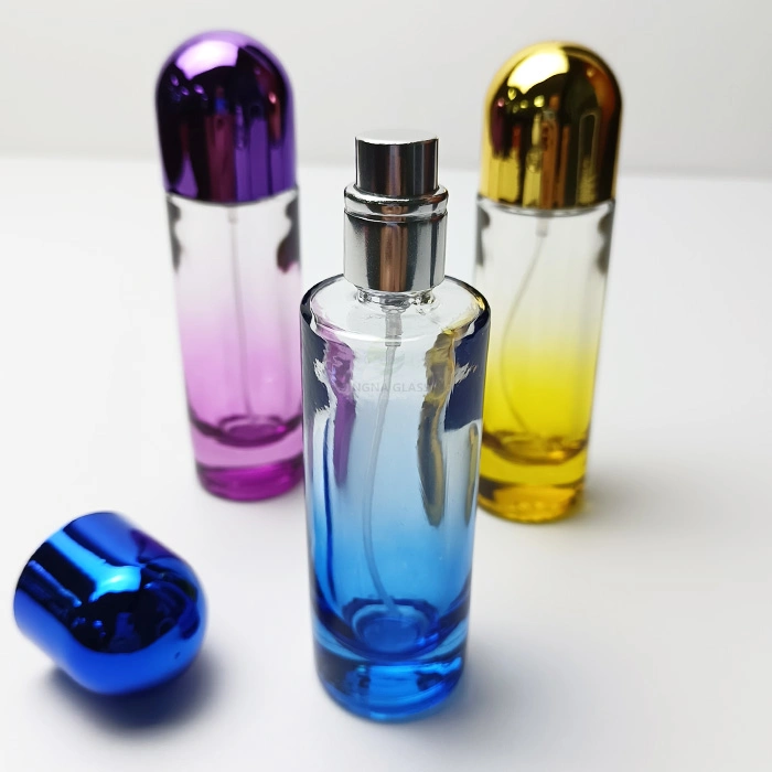 Transparent and Clear Color Round Glass Bottle with Screw Cap Pharmacy Bottles