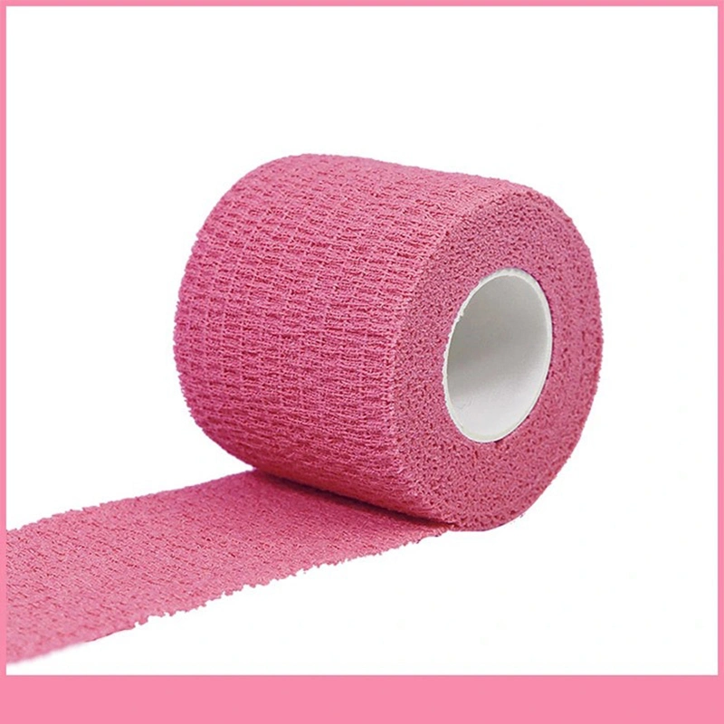 Free Samples & CE FDA Certified Surgical Colourful Self-Adhesive Elastic Cohesive Bandage with Latex Free