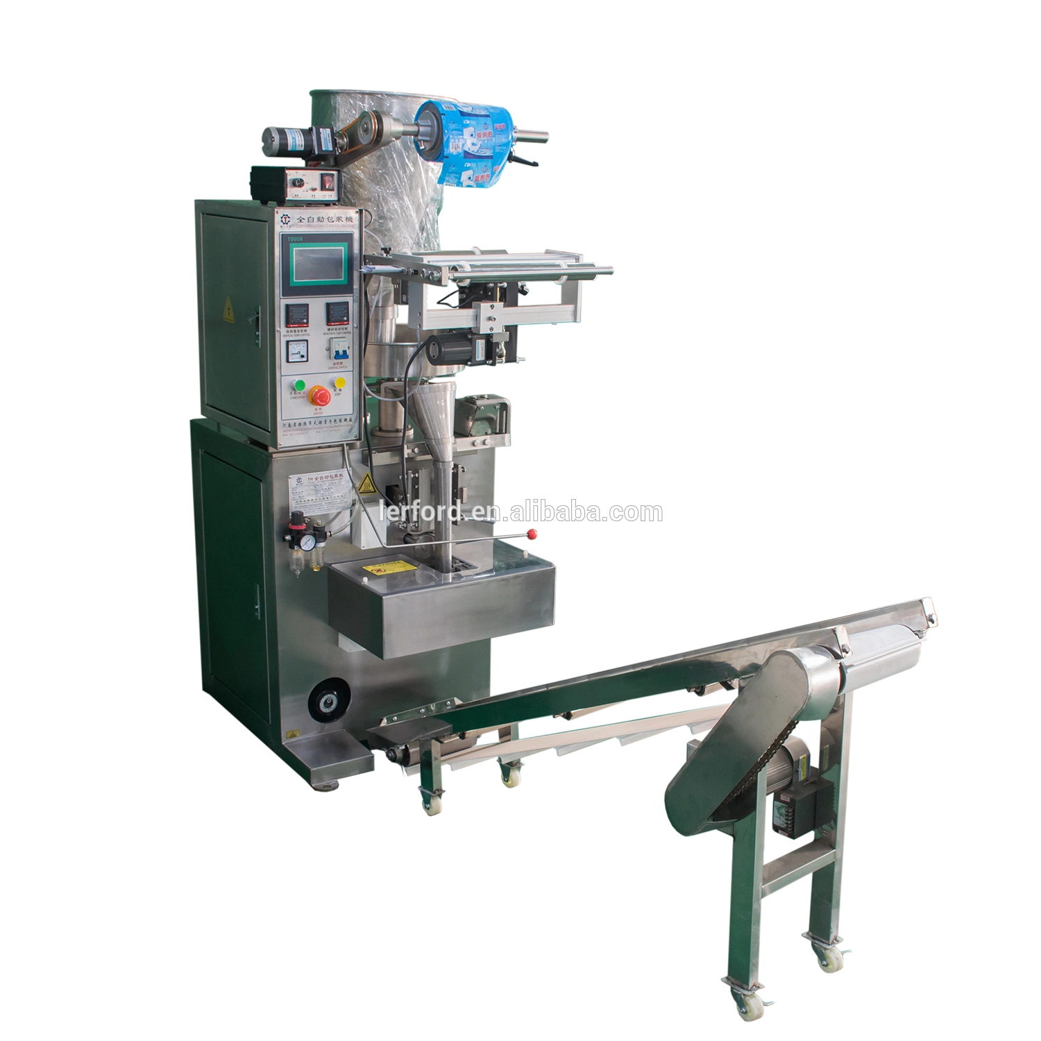 Automatic Coffee Powder Food Plastic Triangle Bag Particle Packaging Machinery Sachet Granule Packing Machine