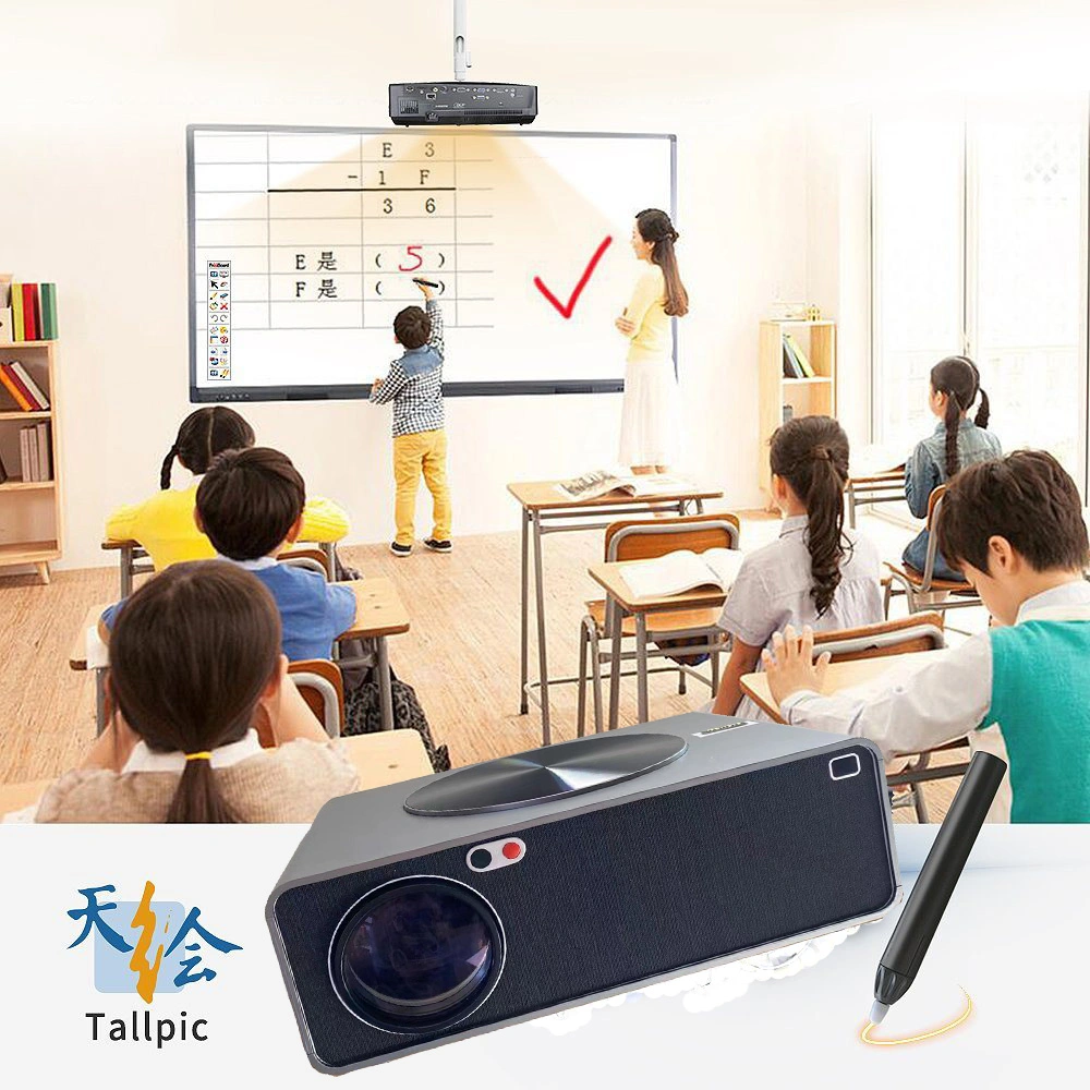 Projecteur intelligent avec ODM 4K 1080P WiFi Full HD pour le cinéma maison et le bureau.