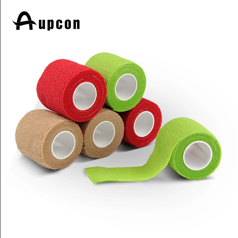 Hot Sell Cotton Non Woven Self Adhesive Cohesive Waterproof Bandage for Sports Pet Care