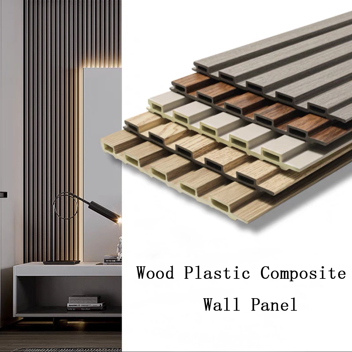 Wood Plastic Composite Decorative Interior PVC Cladding Exterior WPC Wall Panel