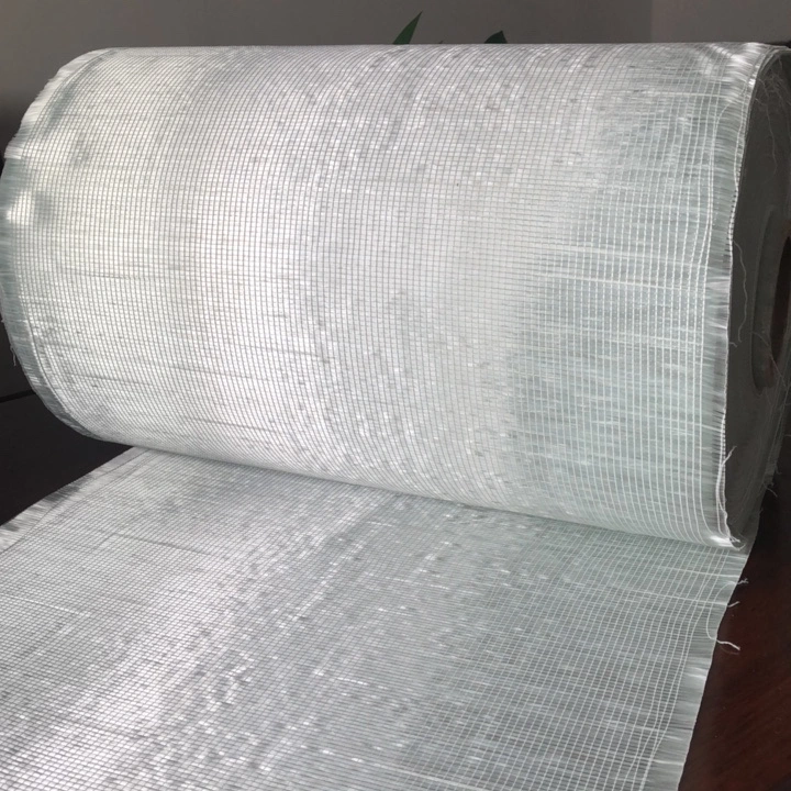 0 / 90 degrés 280 g 300 g 400 g 600 g 800 g 1000G/M2 tissu unidirectionnel en fibre de verre 45 cm x 40 kg, 125 mm x 50 kg taille du rouleau pour emballage de tuyau, bateau, chaume, FRP