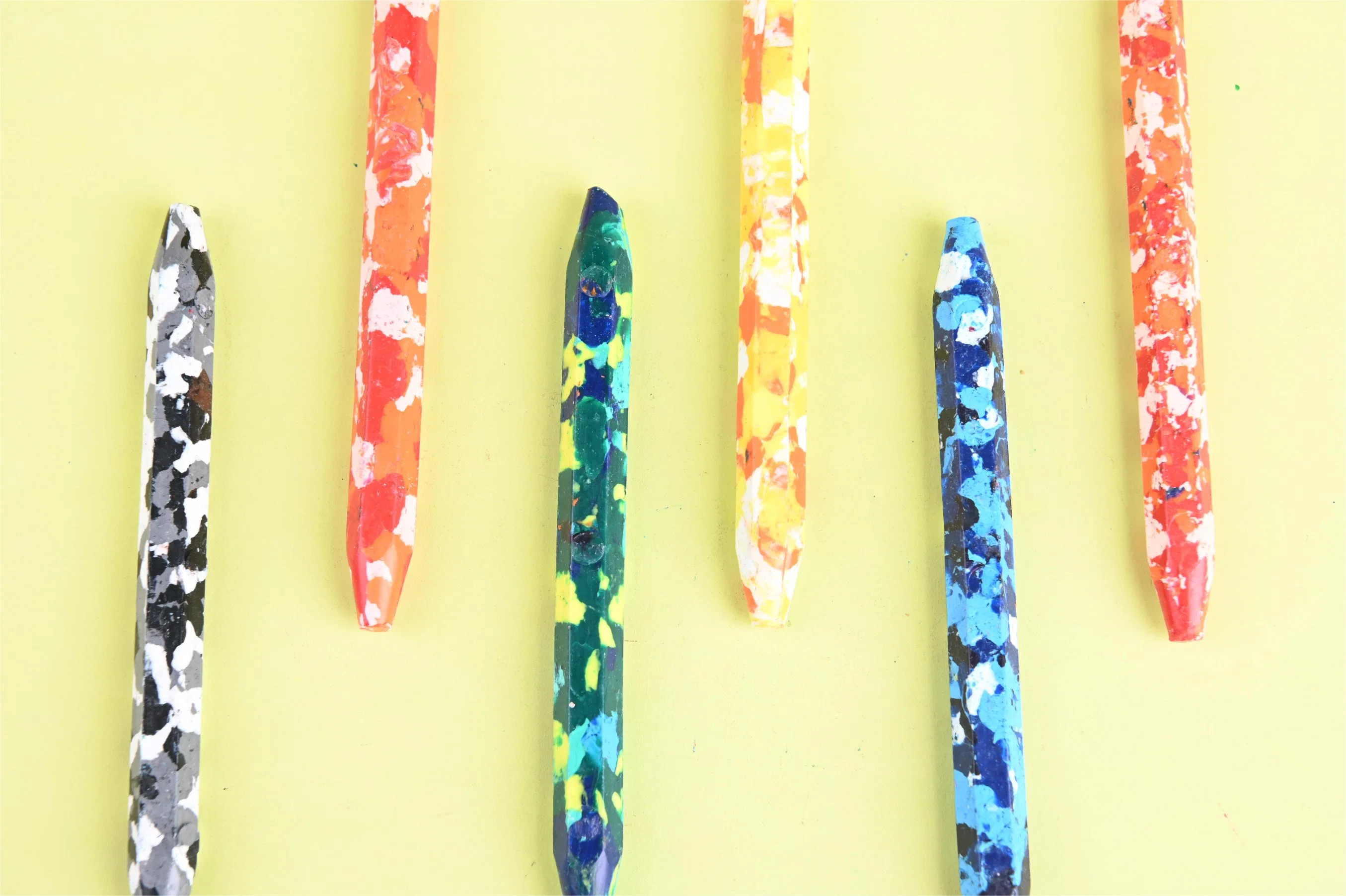 Hot Sale Custom Non-Toxic Children Safety Coloring Hexagonal Camo Crayon