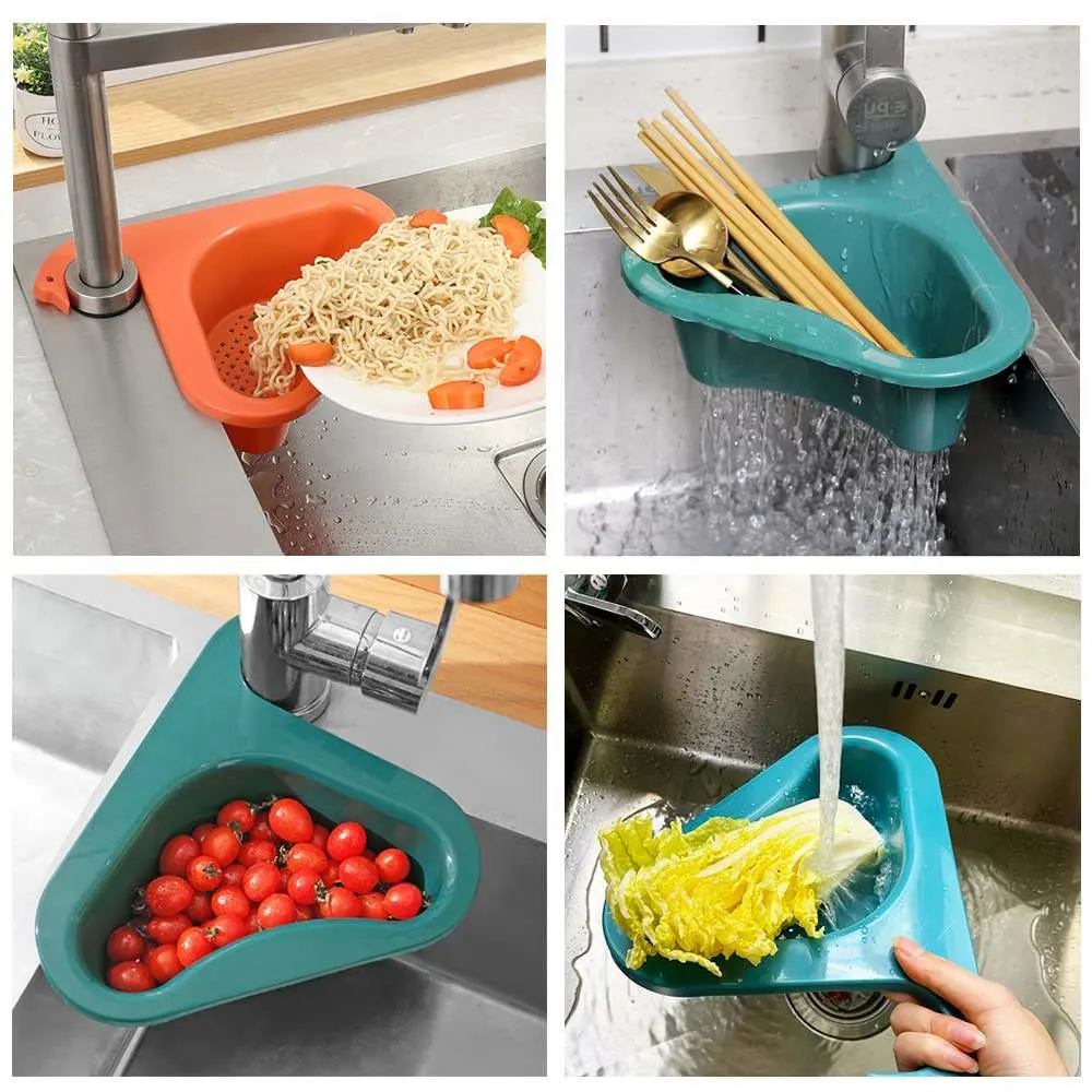 Multifunctional Kitchen Triangle Sink Filter Sink Accessories Strainer Swan Drain Basket