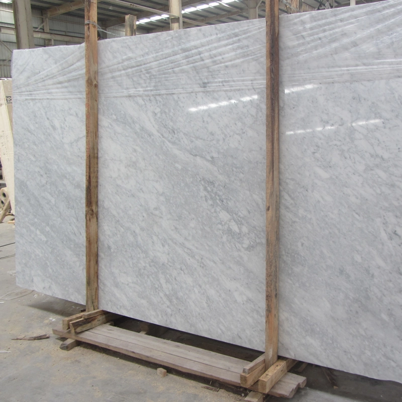 Italy Bianco Carrara White Stone Slab Natural Marble for Floor Wall Tile Countertop Mosaic Tread