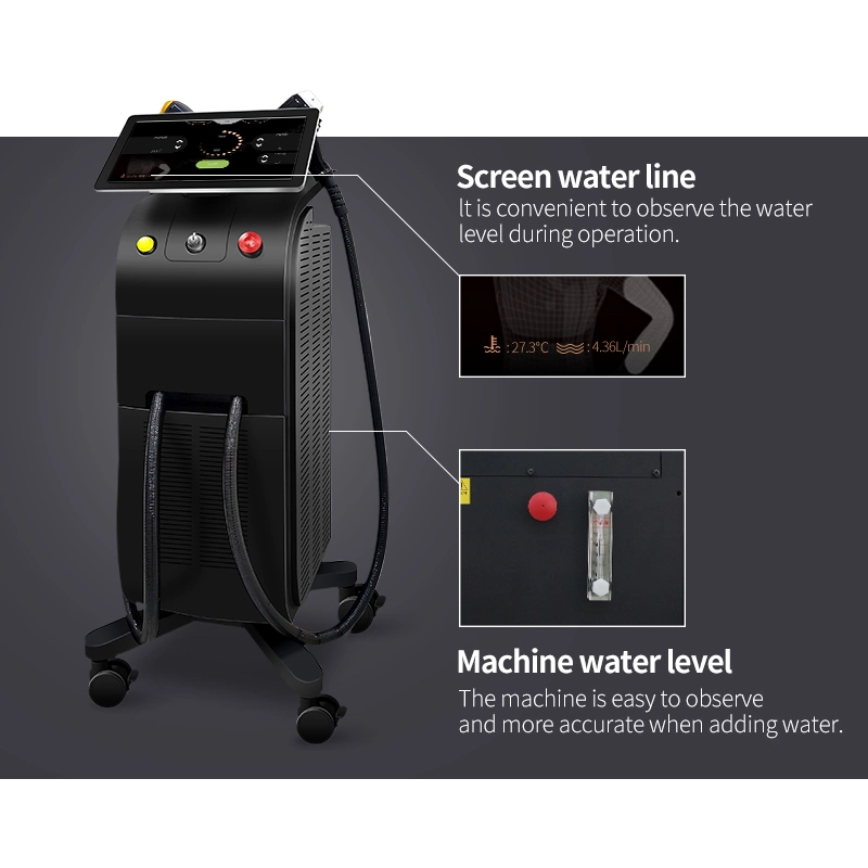 3 Wavelength Diode Laser Hair Removal 808nm for Beauty Salon and Home Use