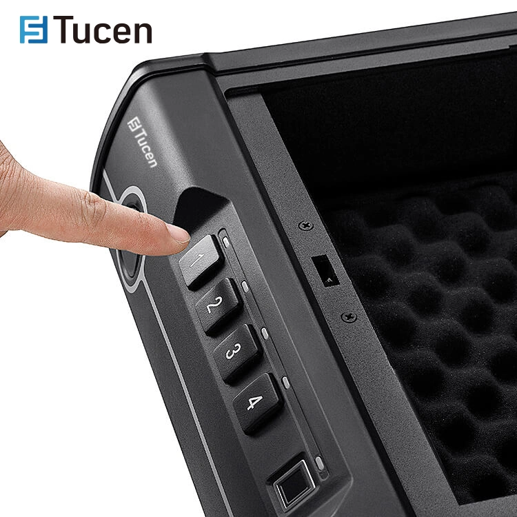 Small Desk Drawer Security Safe Programmable Electronic Keypad Biometric Safe Pistol