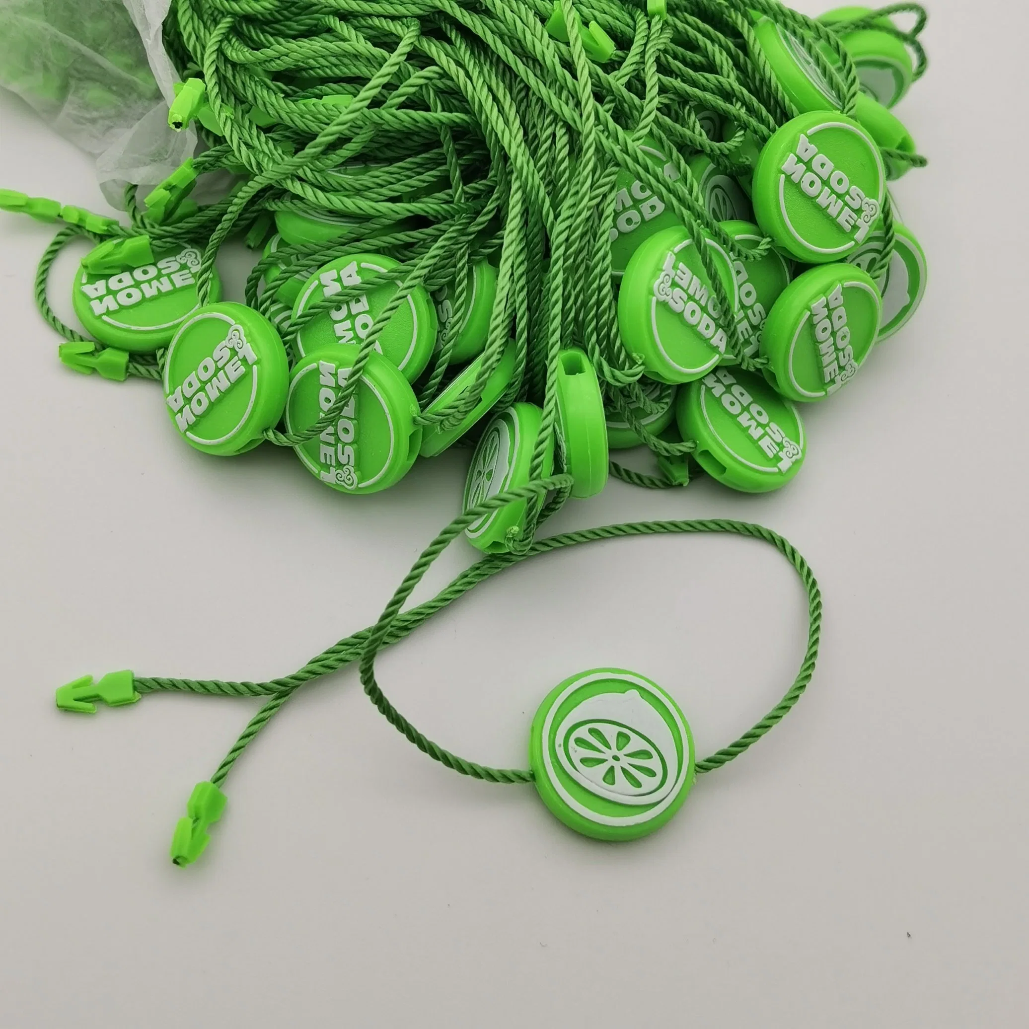 Custom Logo and Design Garment Plastic Seal Tag with String