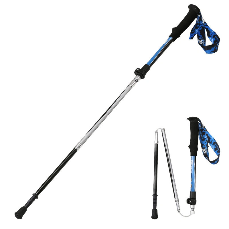 Wholesale/Supplier Aluminum Carbon Tungsten Steel Trekking Poles Collapsible Hiking Poles Adjustable Hiking Walking Sticks