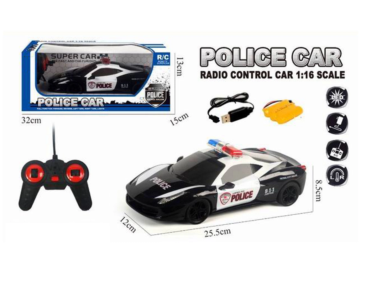 1: 16 R/C Car with Light Include Battery 3assorted