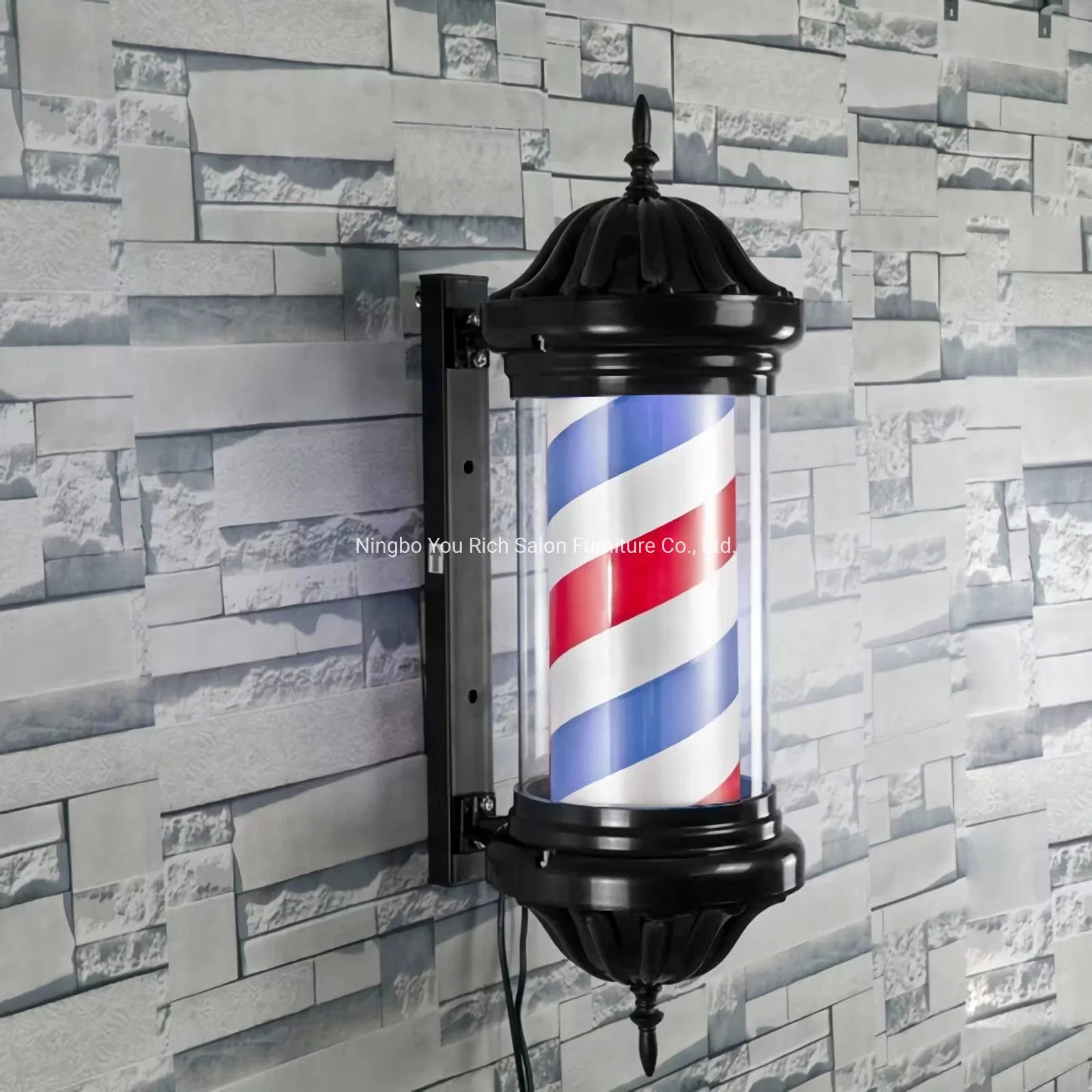 Barber Shop Rotating Light LED-Streifen Pole Light Friseursalon Schild Für Wandmontage, Drehleuchte