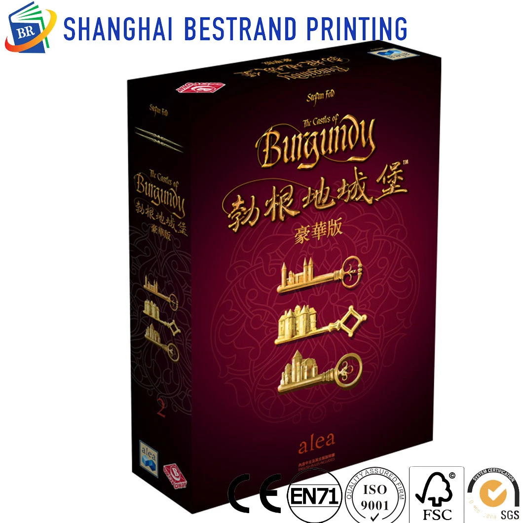 High Quality Popular Foil Press Playing Card Printing with with Slip Case