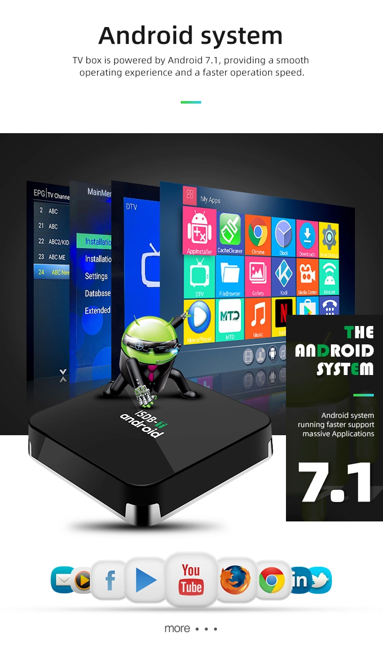 Amérique du Sud Nouveau récepteur numérique ISDB-T 4K Android 11.0 Smart Boîtiers TV