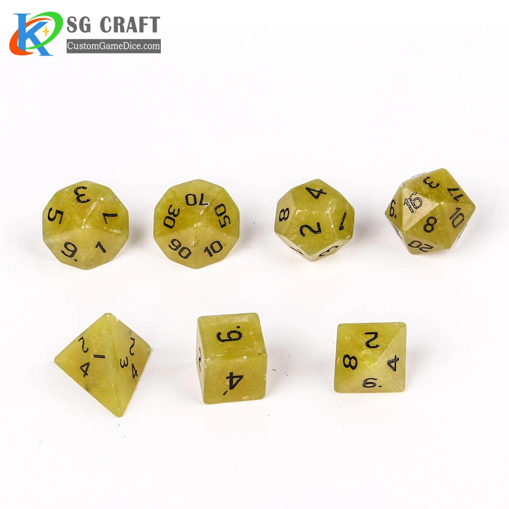 Großhandel/Lieferant niedriger Preis hohe Qualität Dungeon und Dragon 16mm Stein Custom Logo Rpg Geladen Brettspiele Multi-Color Würfel-Set