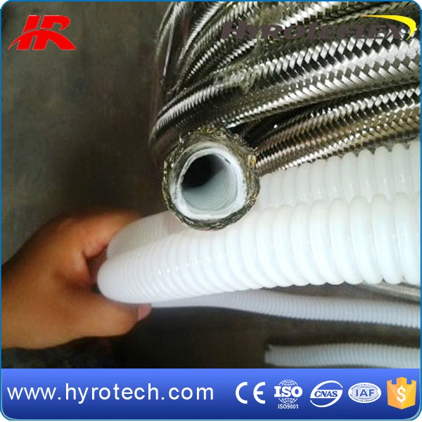 Flexible en fil d'acier tressé en PTFE SAE100r14/flexible hydraulique haute pression