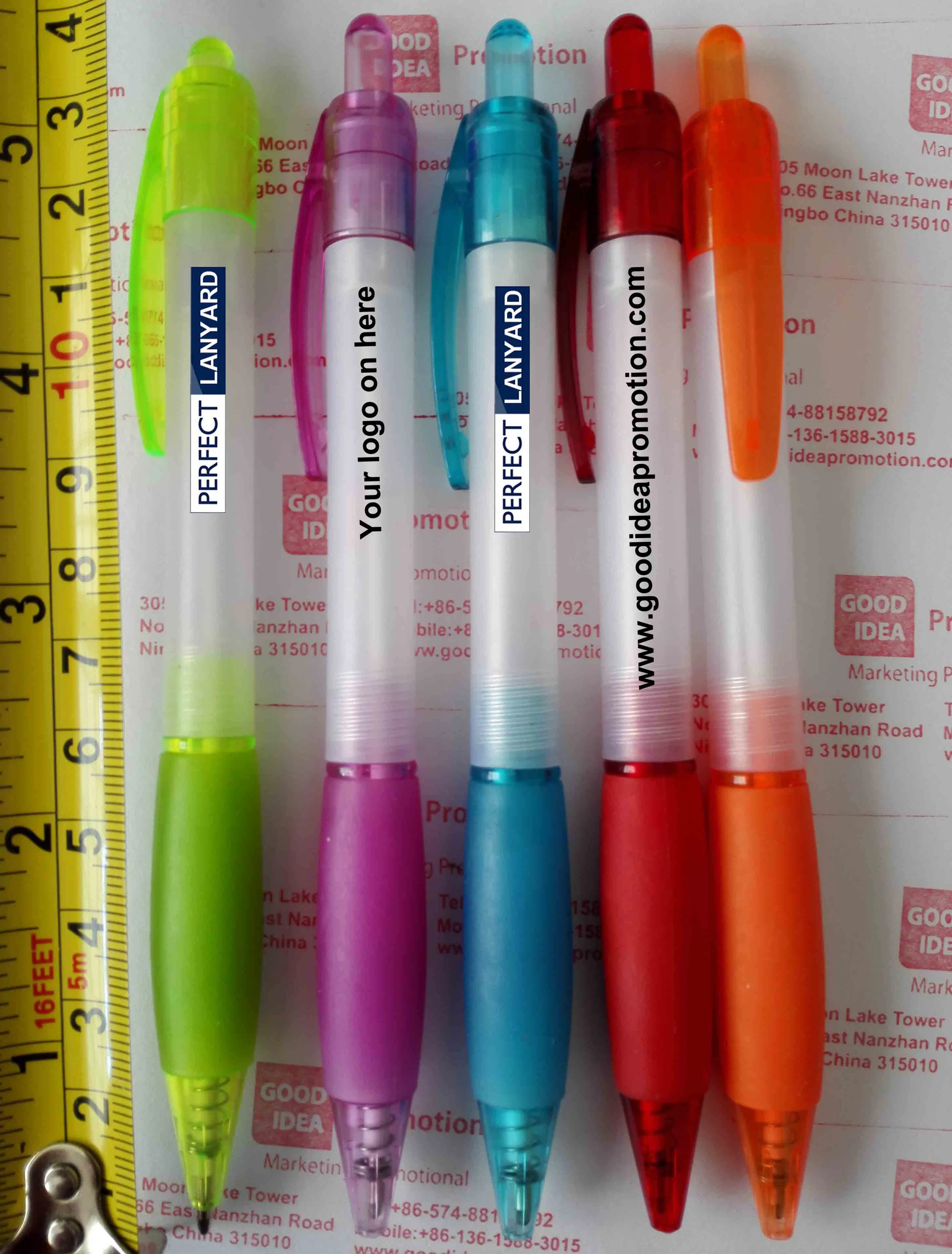 Plastic Ballpoint Pen with Customer Logo, Promotional Gift Advertising Pen